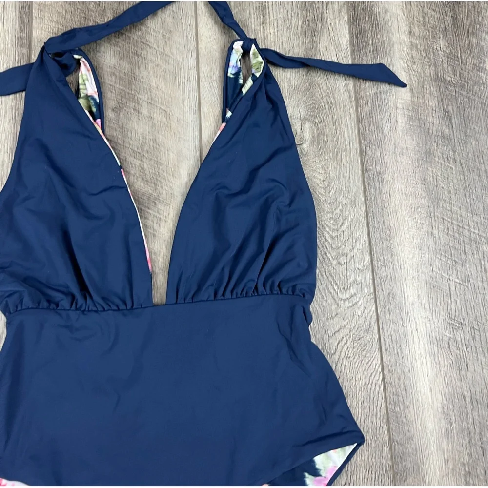 Maaji Navy Reversible One‎ Piece Swimsuit
